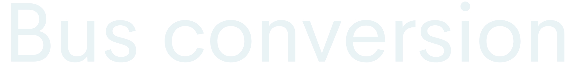 バスコンバージョンのガラスコーティング